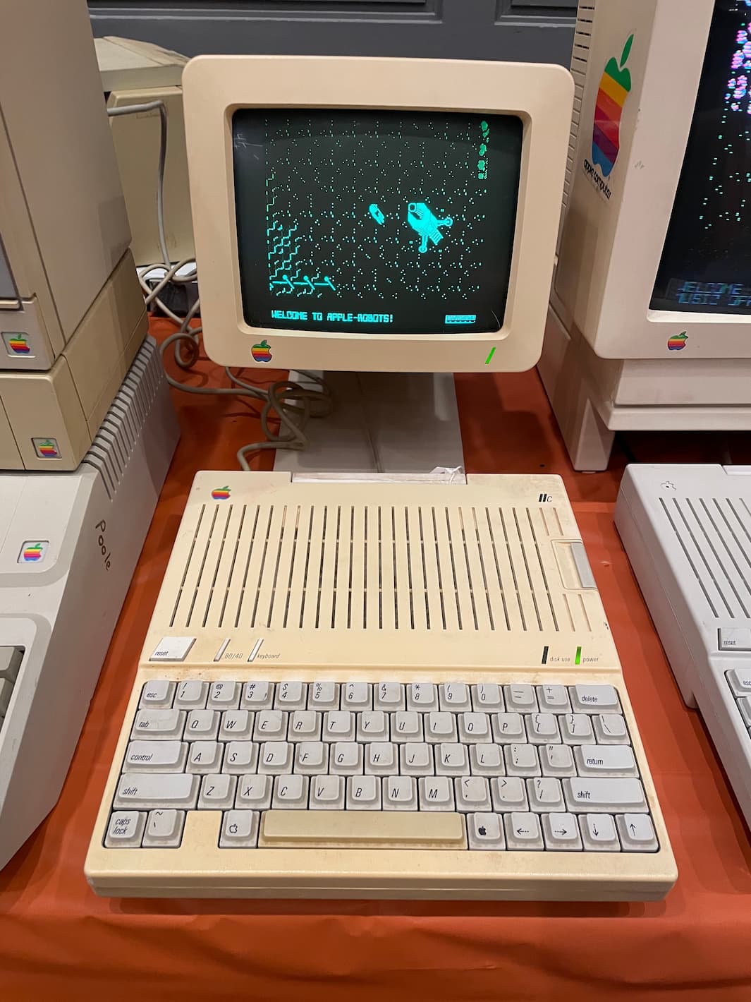 An Apple IIc.