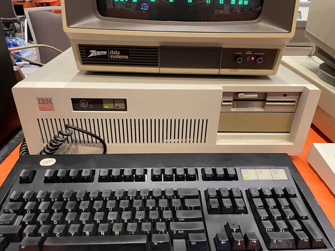 An IBM PC AT.